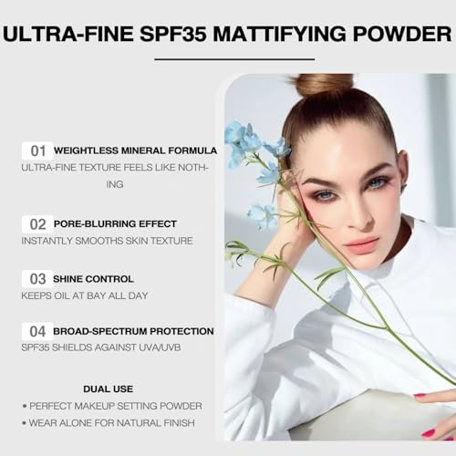 Mineral Powder Foundation SPF 35 - Full Coverage Loose Powder