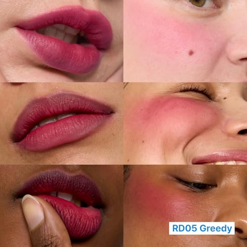 fwee Lip & Cheek Blurry Pudding Pot Blush - Greedy Plum Red