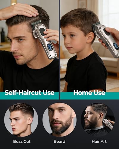 VGRPRO Cordless Hair Clippers for Men - Professional Barber Kit