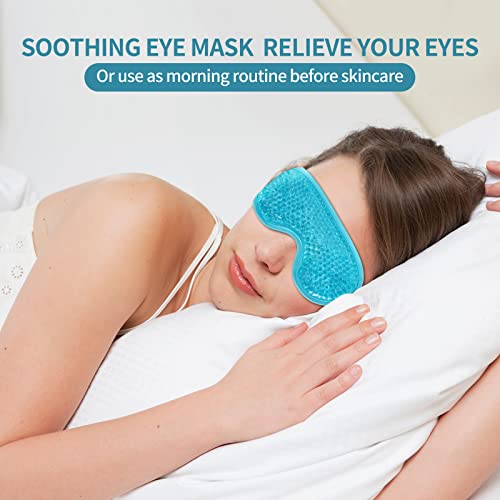 Reusable Gel Eye Mask for Puffiness & Dark Circles (2-Pack)