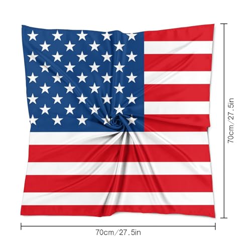 Silk-Like Satin Square Head Scarf for Women