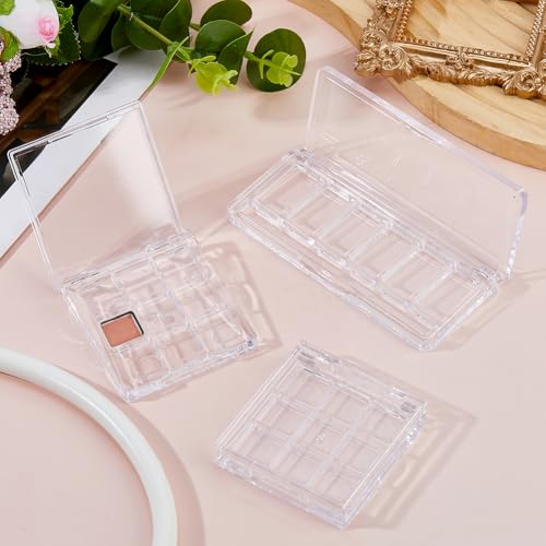 4Pcs Clear Empty Makeup Palette Kit - Refillable Depotting Cases