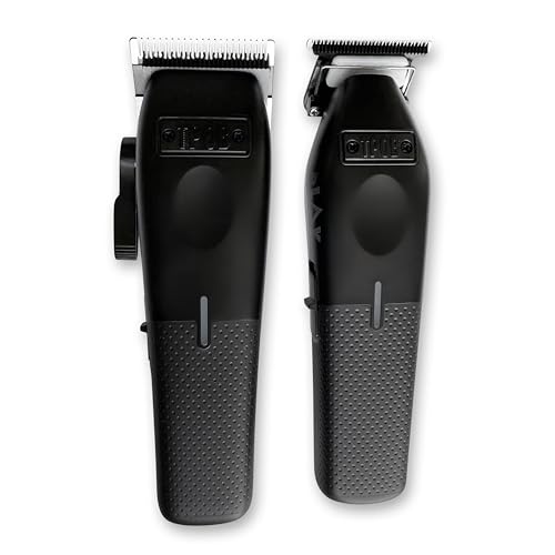 TPOB Mini Play Professional Hair Clippers Black Set - Cordless, Dual Speed, Quiet, Professional Grooming