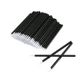 100 Pcs Disposable Lip Brushes - Soft Cosmetic Wands Black