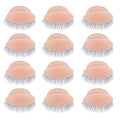 6 Pairs Mannequin Eyelids with Eyelashes - Silicone Replacement for Training