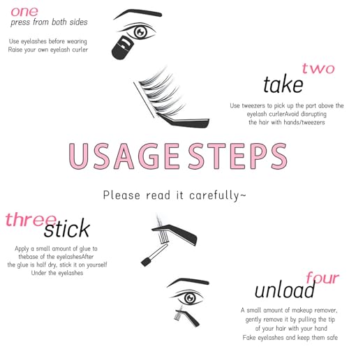 DIY Lash Clusters Kit - 640 Individual Extensions, 4 Styles, 10-16mm