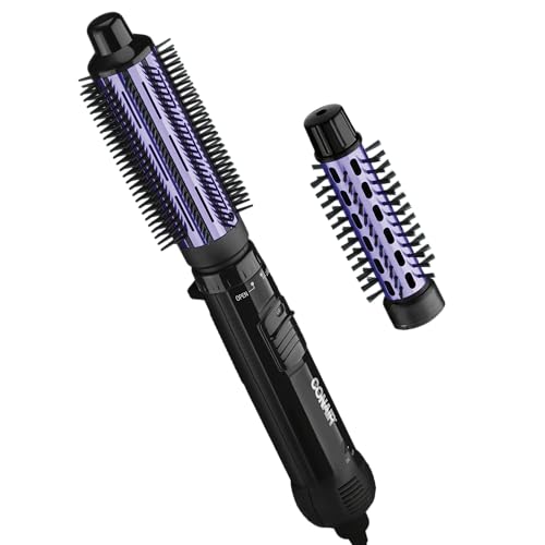 Conair 2-in-1 Hot Air Brush Styler Combo with 1.5" and 1" Attachments
