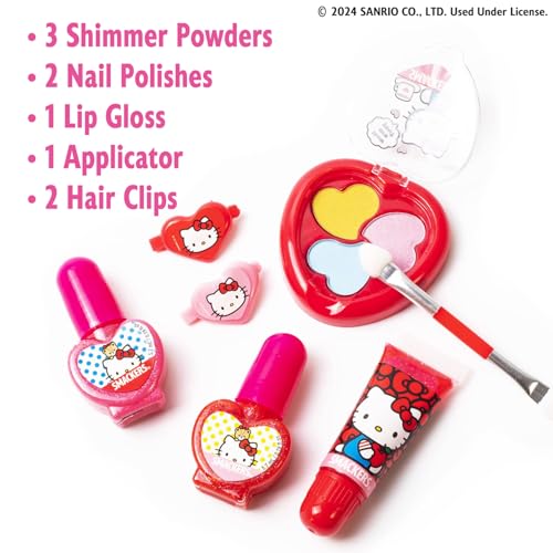 Lip Smacker Hello Kitty 9-Piece Makeup Set with Lip Gloss & Nail Polish