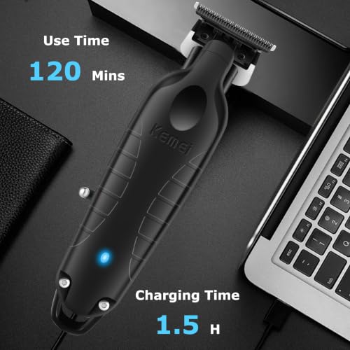 KEMEI PG2299 Cordless Hair Clippers for Men, Professional Zero Gapped Trimmer