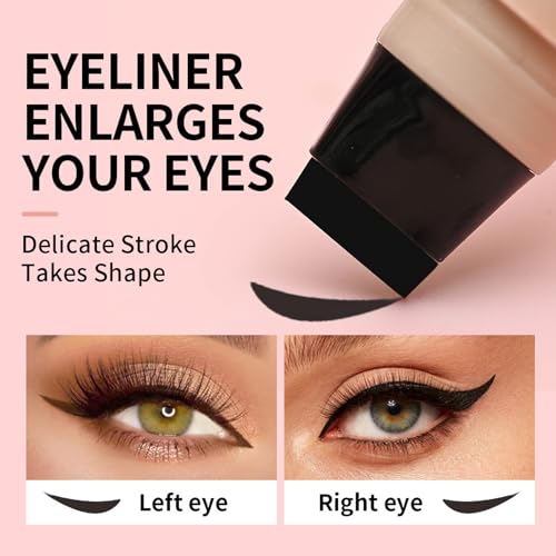 Foldable Eyeliner Stamp Duo - Waterproof Winged Liner for Cat Eyes