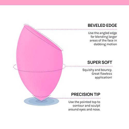 AOA Studio Makeup Sponge Set - 6 Latex-Free Blenders