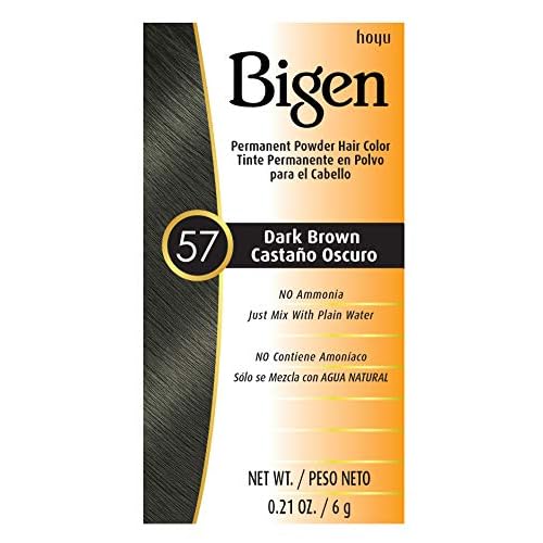 #57 Dark Brown Bigen Permanent Powder - 6 Pack