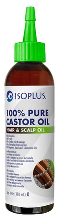 Isoplus 100% Pure Castor Oil for Hair & Scalp 4oz (2-Pack)