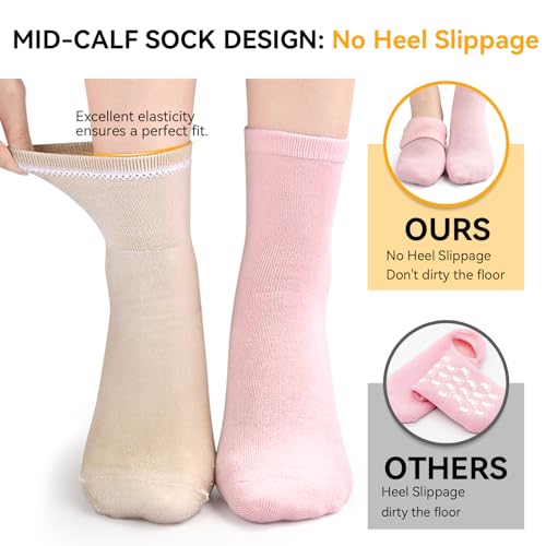 Moisturizing Gel Socks for Dry Feet - 2 Pairs, One Size