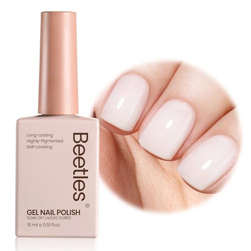 Beetles Milky White Jelly Gel Nail Polish 15ml