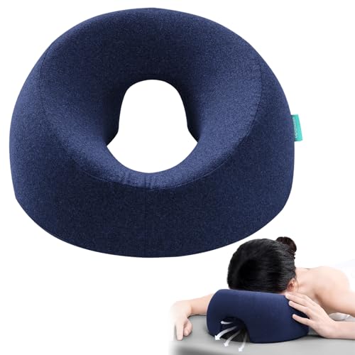 Ergonomic Face Down Pillow for Eye Surgery Recovery & Massage Headrest