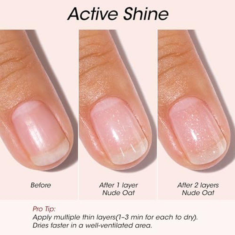 Gellen Active Glow Nail Polish - One-Step Strengthener & Ridge Filler