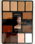 12-in-1 Face Makeup Palette - Bronzer, Blush, Highlighter & Eyeshadow