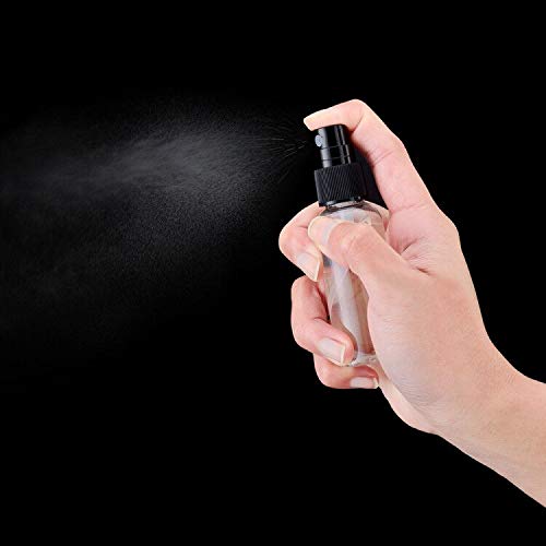 Clear 1oz Mini Travel Spray Bottles (12 Pack) - BPA-Free Plastic, Fine Mist