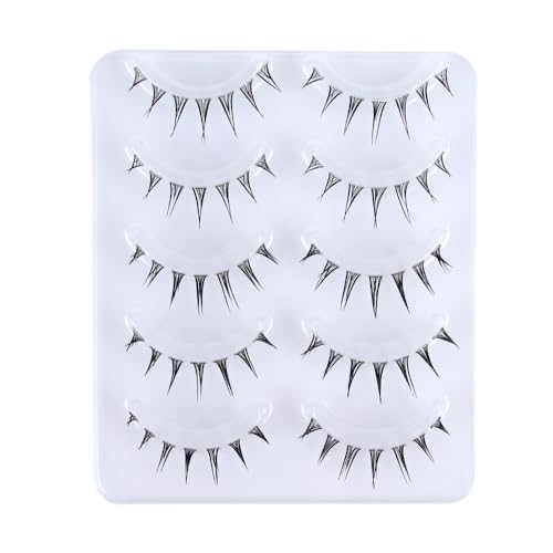 Manga Eyelashes - 5 Pairs Japanese Anime Style False Lashes