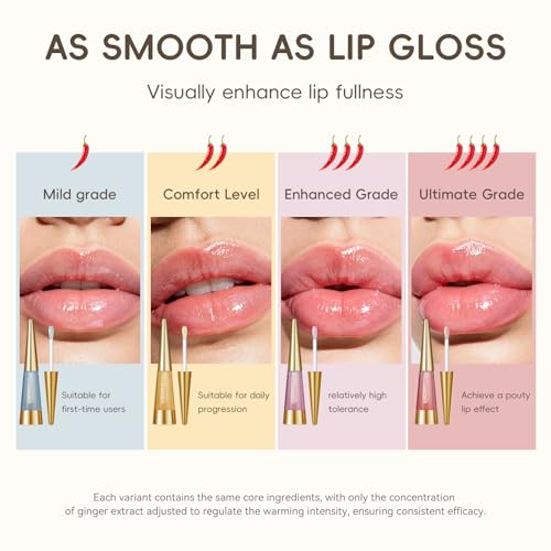 KISSIO Spicy Lip Plumper with Ginger & Peptides 0.3oz