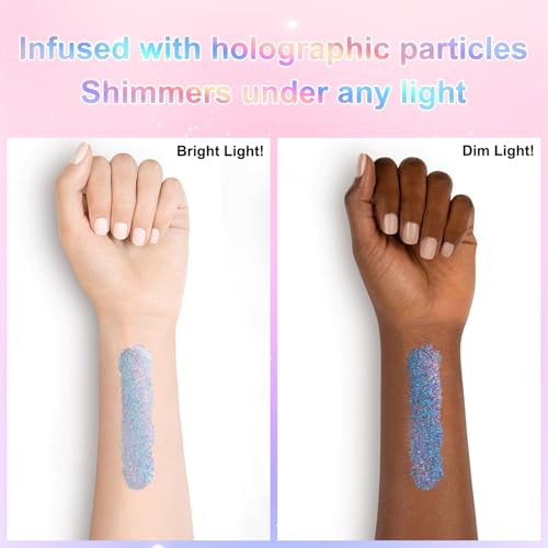 Holographic Roll-On Glitter Gel for Face & Body