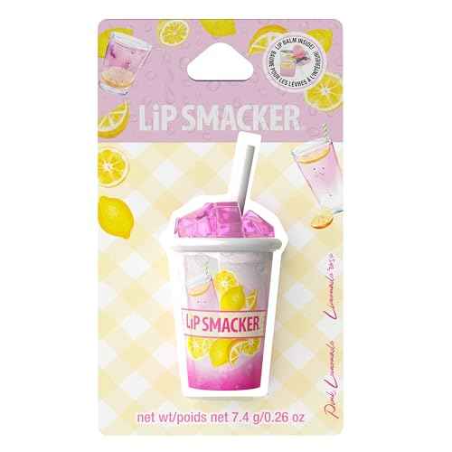 Lip Smacker Summer Refresher Lip Balm, Moisturizing, Collectible Beverage Cup Design, Sheer Finish for Smooth Lips ? Pink Lemonade