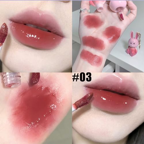 Bunny Keychain Lip Gloss Set - 3pc Hydrating Liquid Lipstick