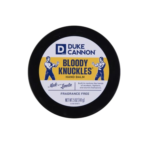 Duke Cannon Bloody Knuckles Hand Repair Balm - Unscented Hand Cream (5 oz)
