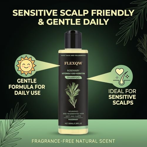 Organic Rosemary Hair Growth Shampoo with Keratin Treatment
