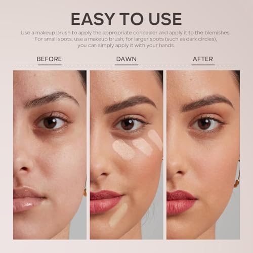 Under Eye Brightener & Corrector CC Concealer with Brush
