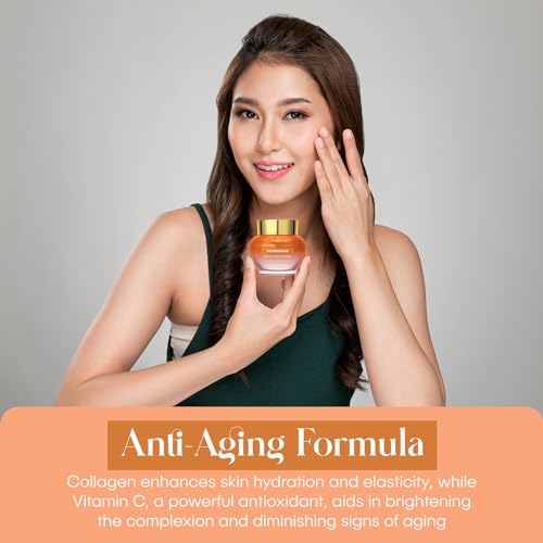 Collagen & Vitamin C Moisturizer - Brightens Skin, Reduces Fine Lines & Wrinkles - Anti-Aging, Dermatologist Tested, Clean Beauty, Korean Skin Care - 1.69 FL.OZ.