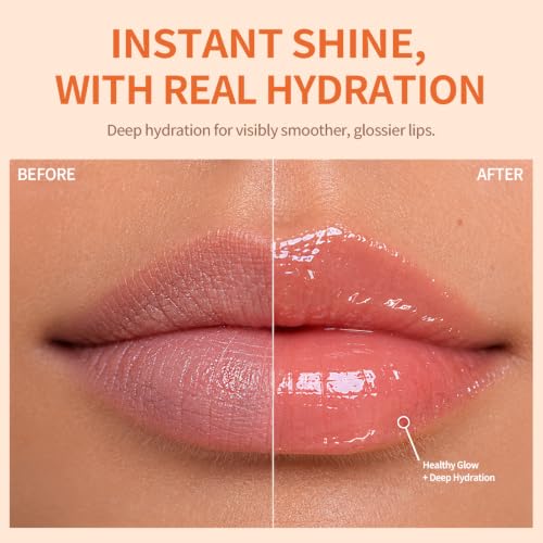 Purederm Hydrating Glow Lip Oil – Non-Sticky Lip Gloss 0.26oz