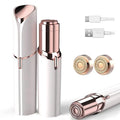 Facial Hair Removal for Women, Ladies Face Shaver for Upper Lip Chin and Peach Fuzz with USB Rechargeable Included 2 pc Replacement Heads