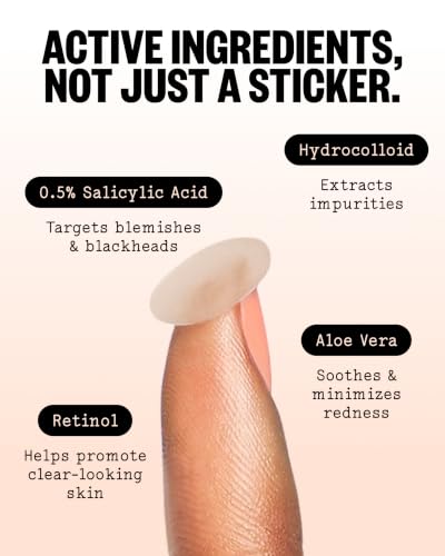 Peace Out Acne Healing Dots 20 Count - Hydrocolloid Pimple Patches for Fast Acne Relief