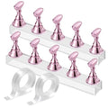 Pink Magnetic Nail Stand for Painting & Display - Press-On Nail Holder