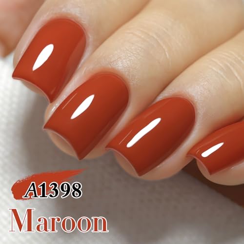 Double Rhythm Red A1398 Scarlet Red Gel Polish 15ml Pure Sheer, Soak-Off Nail Polish