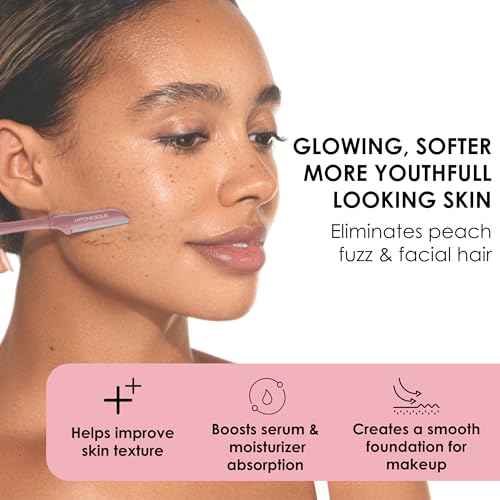 JAPONESQUE Precision Dermaplaner Facial Razors ? 2pk 6 Piece Set, Eyebrow and Facial Hair Single Blade Razors for Women and Men, 2pk, 6ct.