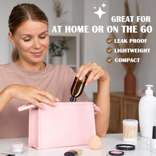 5oz Amber Glass Spray Bottles,6 Pack Small Refillable, for Essential Oils,Cleaning Solutions,Fine Mist for Hair,Facial Hydration,Aromatherapy,Plants,with Durable Nozzle,Labels,Pipettes,Funnels