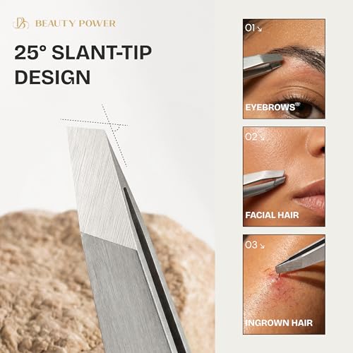 Professional Tweezers Set – Slant & Point German Stainless Steel