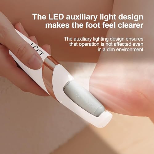 Rechargeable Electric Foot File Callus Remover - At-Home Pedicure Kit