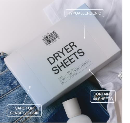 DedCool Xtra Milk Dryer Sheets - 40 Count Non-Toxic Fabric Softener
