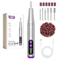 PYRYSA Cordless Electric Nail Drill Machine with LED Display & 9 Speeds