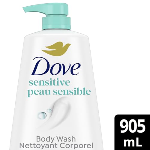 Dove, Body Wash for Softer and Smoother Effectively Washes Away Bacteria While Nourishing Your, Sensitive Skin, 34 Fl Oz (Pack of 3)
