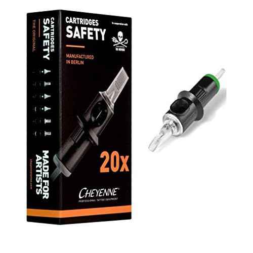 Cheyenne Hawk Safety Needle Cartridges (Box of 20 Pc) (3 Liner 0.25)