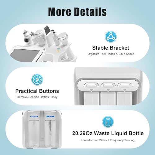 Bacocoo 6-in-1 Hydrogen Oxygen Facial Machine with 6 Heads