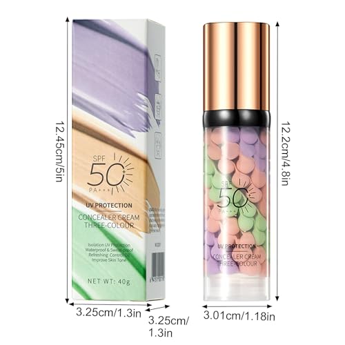 2PCS SPF 50 Color Correcting Face Primer with Sunscreen