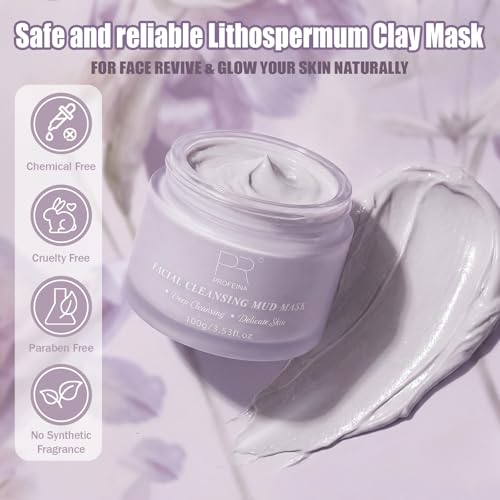 Non-Drying Clay Face Mask for Oily & Sensitive Skin, 4.23 Oz