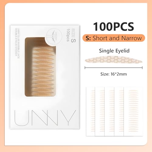 Taolivingmart S*100 Invisible Single-Side Eyelid Tape for Hooded & Droopy Eyes - Natural Look, 100 Count