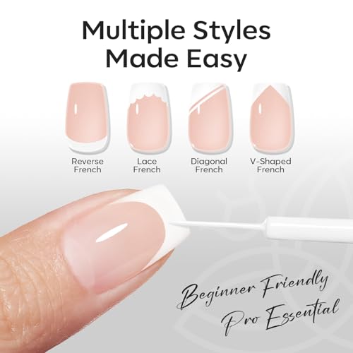 White French Tip Gel Polish Liner 15ml UV Soak Off